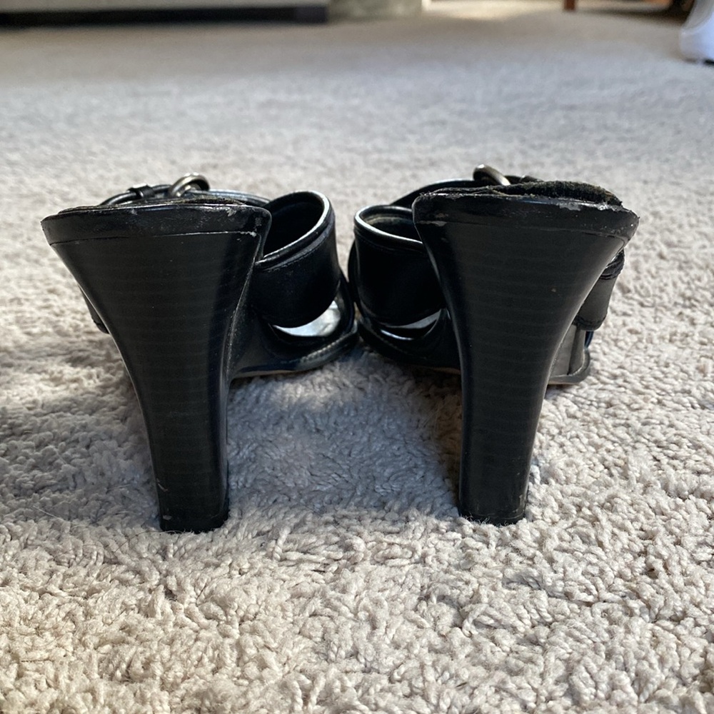 Mossimo Women's Black Wedge Sandals - Picture 5 of 8